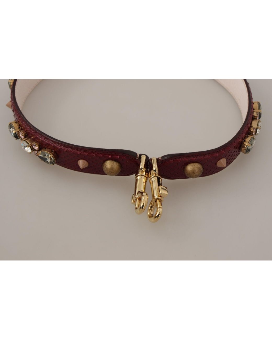 Dolce & Gabbana Multicolor Elegant Python Leather Bag Strap
