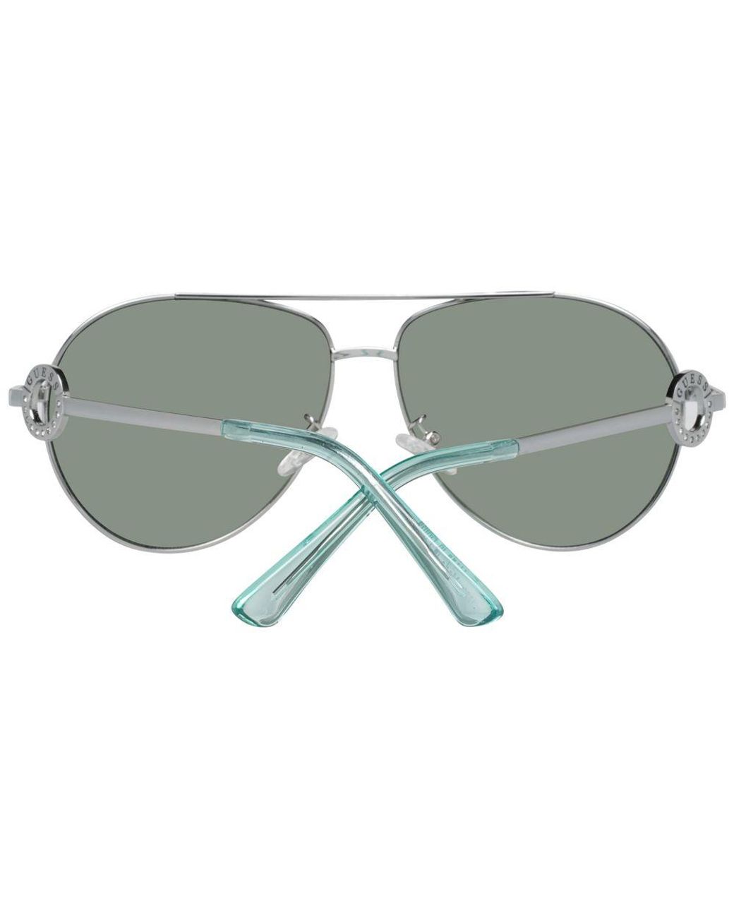 Guess Gray Silver Metal Sunglasses