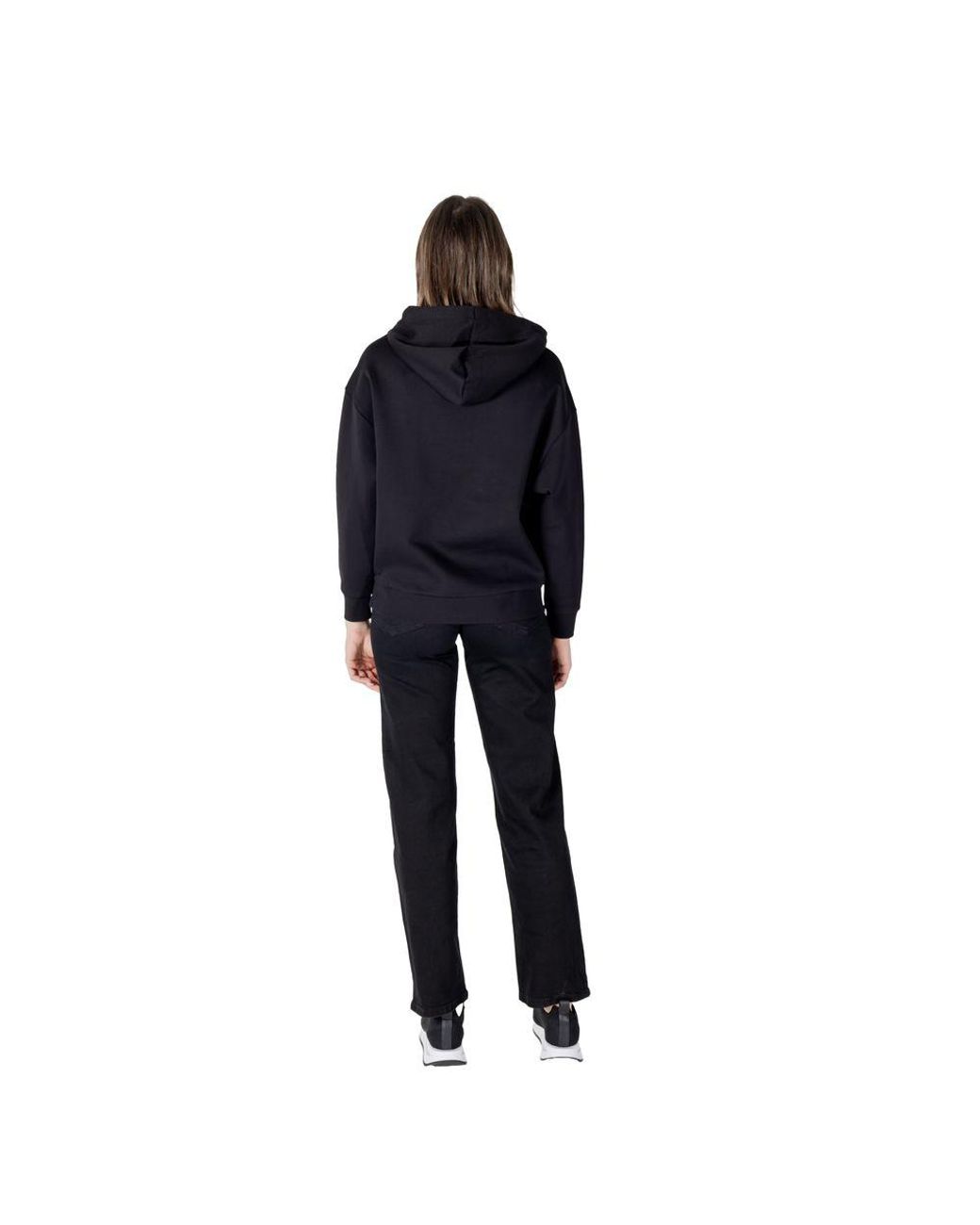 ARMANI EXCHANGE Black Cotton Hoody