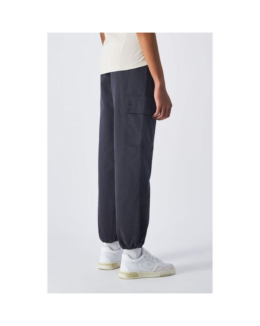 Champion Blue Black Cotton Joggers (workout Pants)