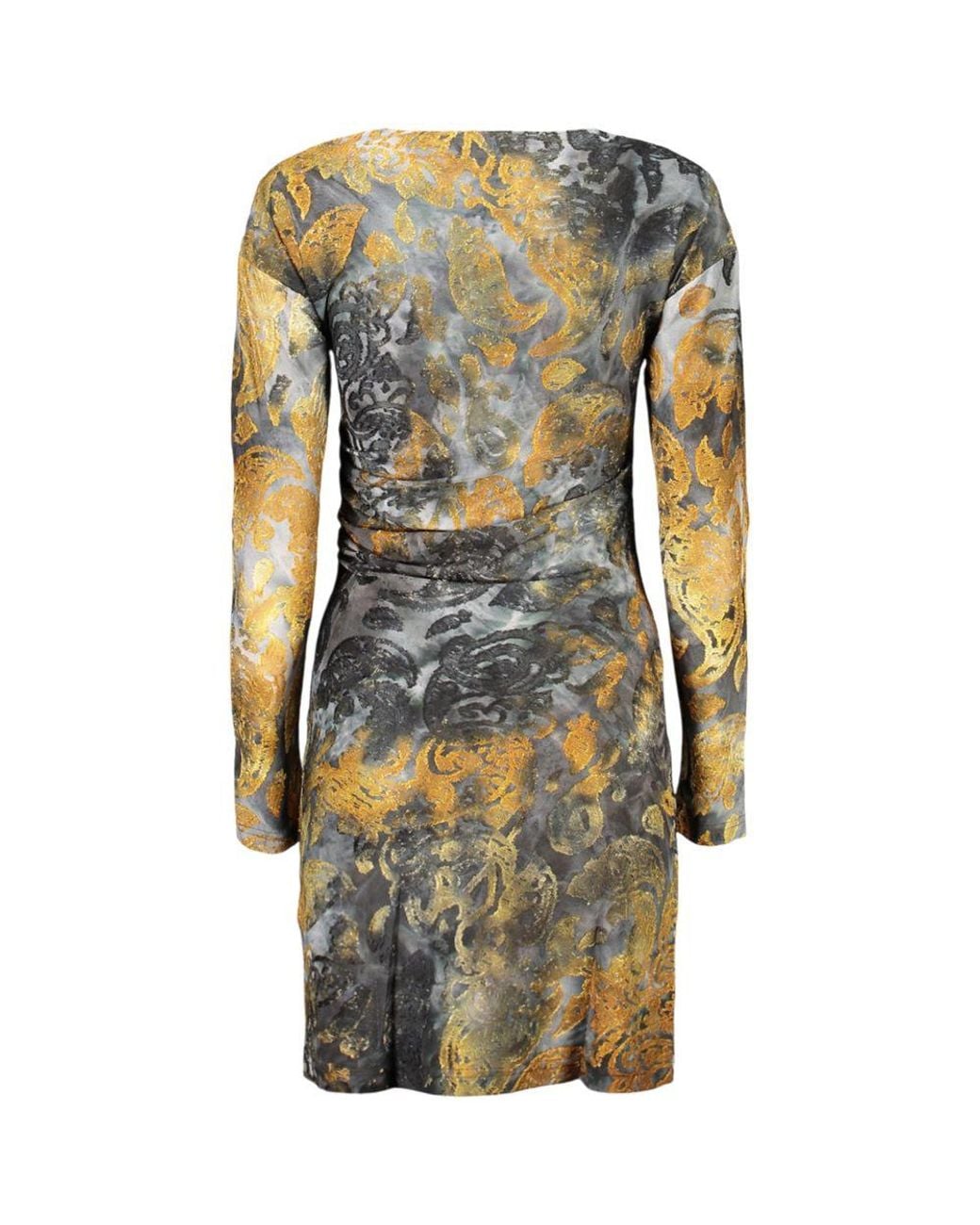 Desigual Black Blue Polyester S Dress