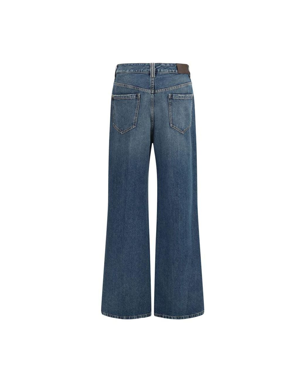 Brunello Cucinelli Blue Cotton Relaxed Fit Jeans