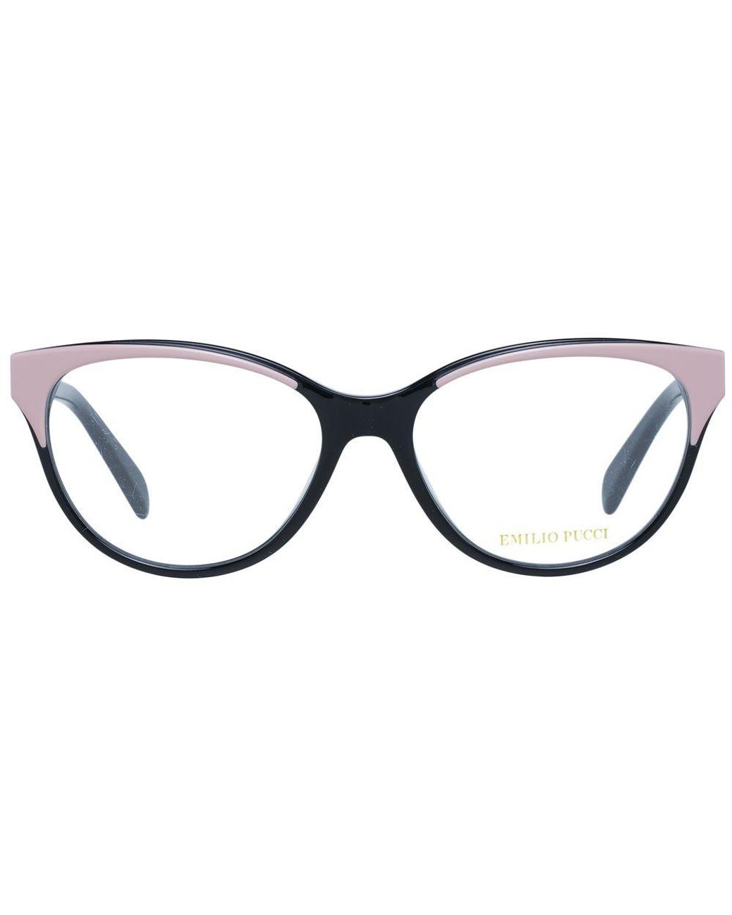 Emilio Pucci Black Multicolor Optical Frames