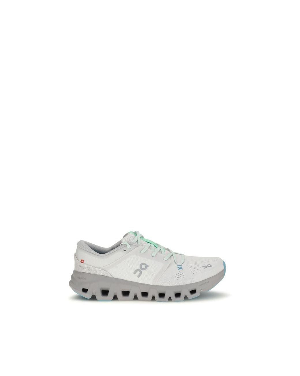 On Shoes White Fabric Athletic Sneakers for men