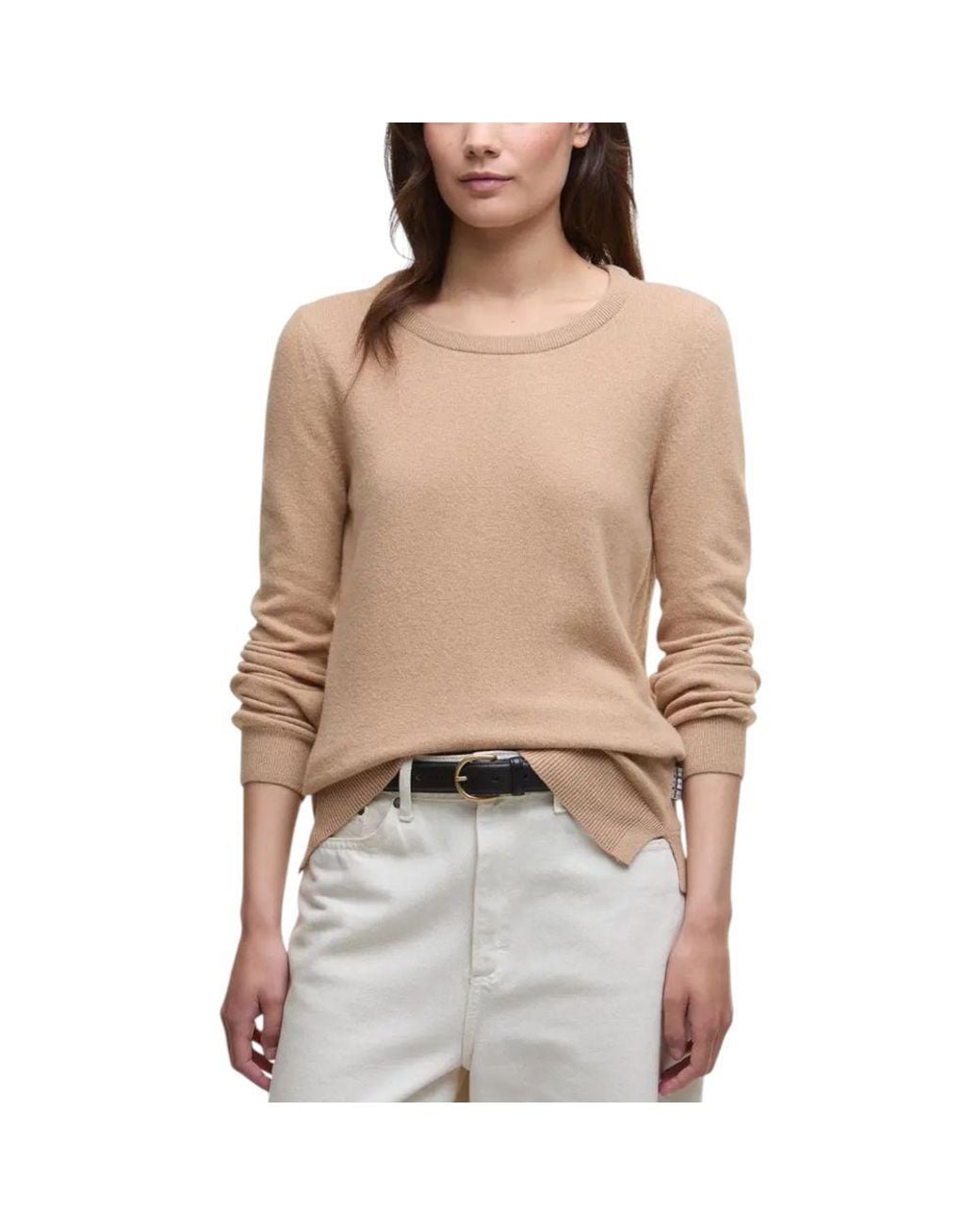 Barbour Natural Beige Wool Sweatshirt