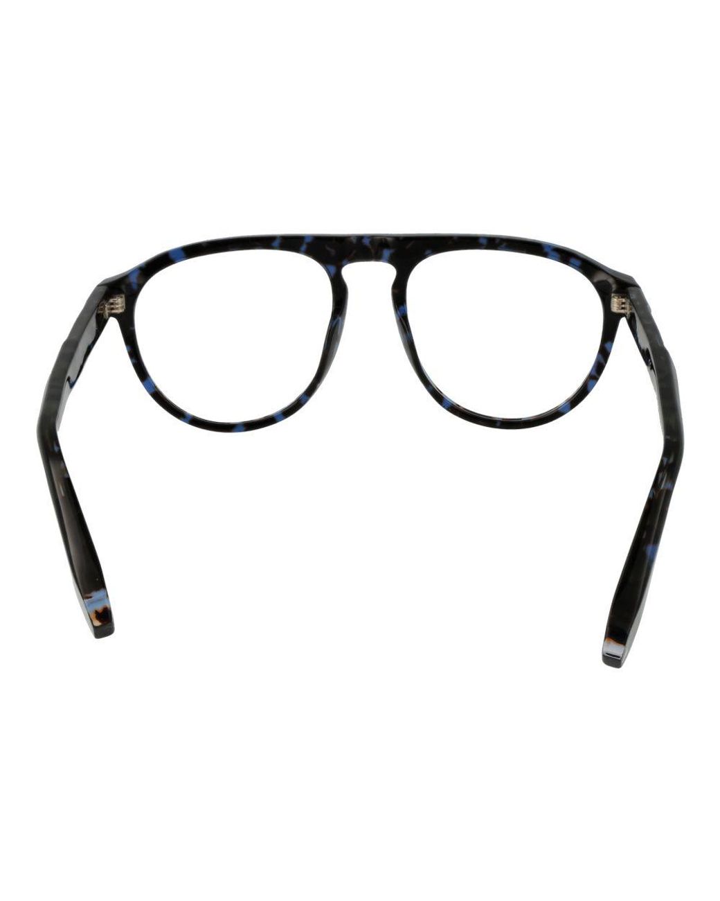Philipp Plein Black Blue Cellulose Acetate Glasses (frames) for men