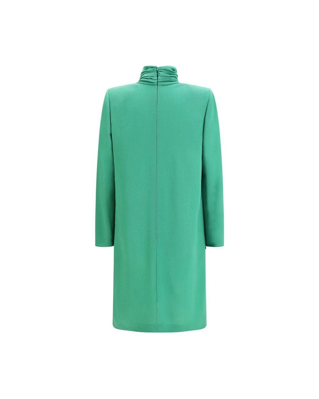 Valentino Garavani Green Bicolor Wool Oves Aries Casual Dress