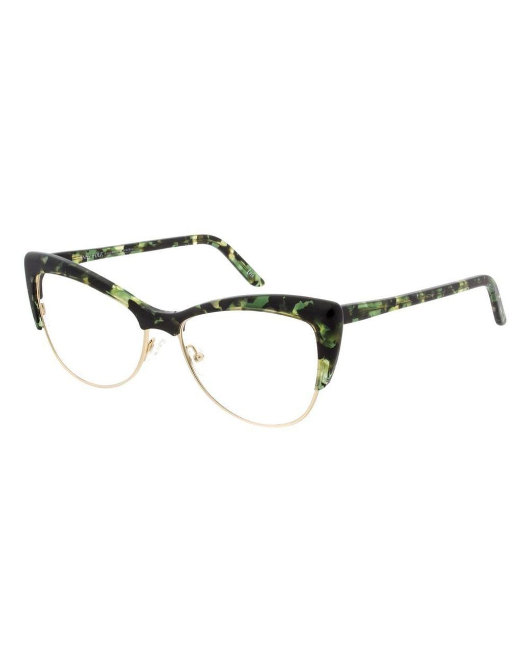 Andy Wolf Brown Bicolor Acetate & Metal Glasses (frames)
