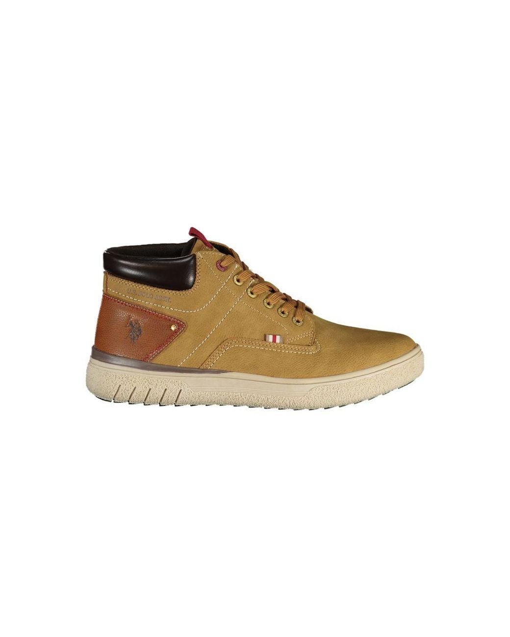 U.S. POLO ASSN. Brown Polyurethane Men's Sneaker for men