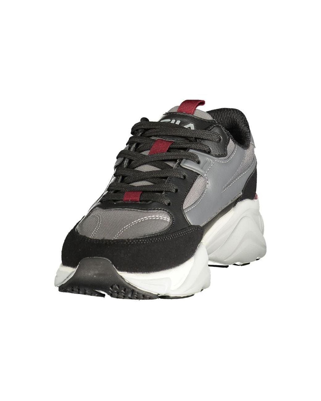 Fila Black Gray Polyurethane Sneaker