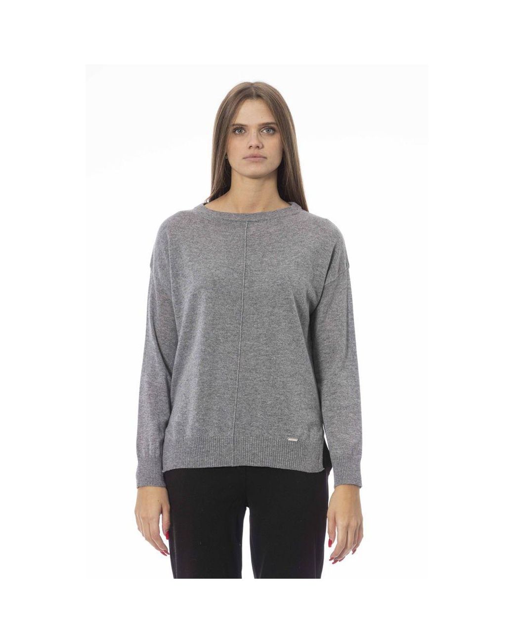 Baldinini Gray Viscose Sweater