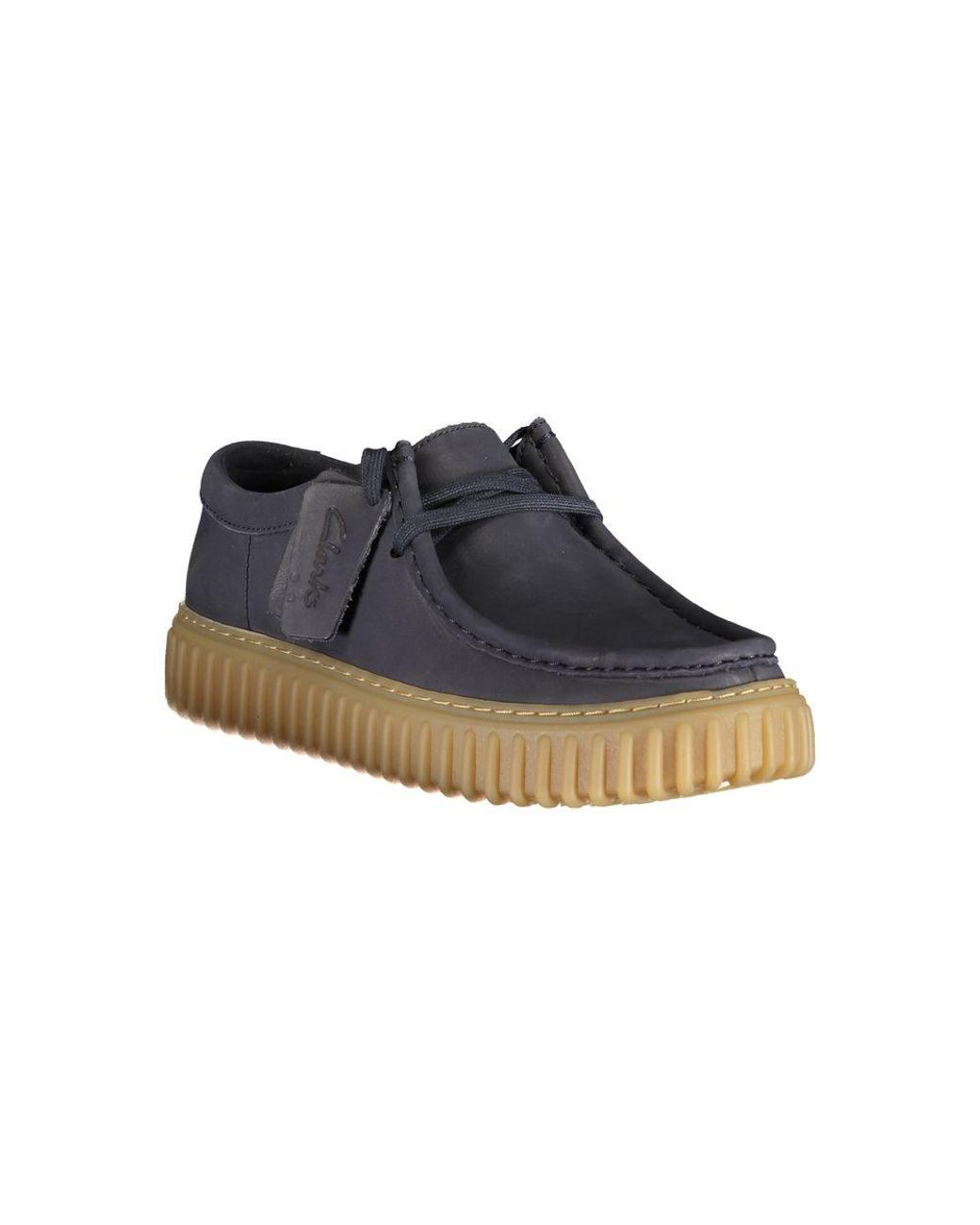 Clarks Blue Leather Men's Classic Shoe for men