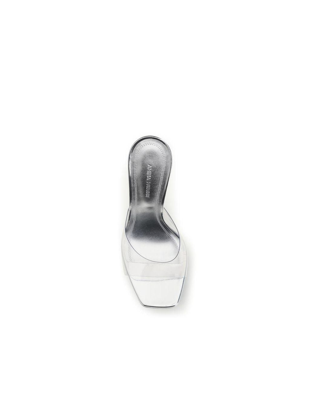 AMINA MUADDI White Silver Pvc Platform Sandals