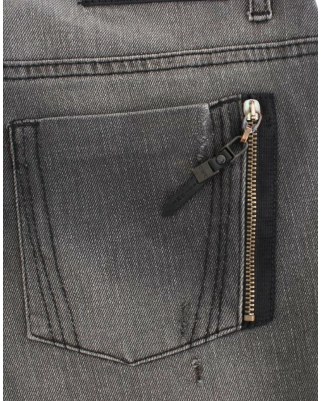CoSTUME NATIONAL Straight Leg Jeans Gray Sig12557