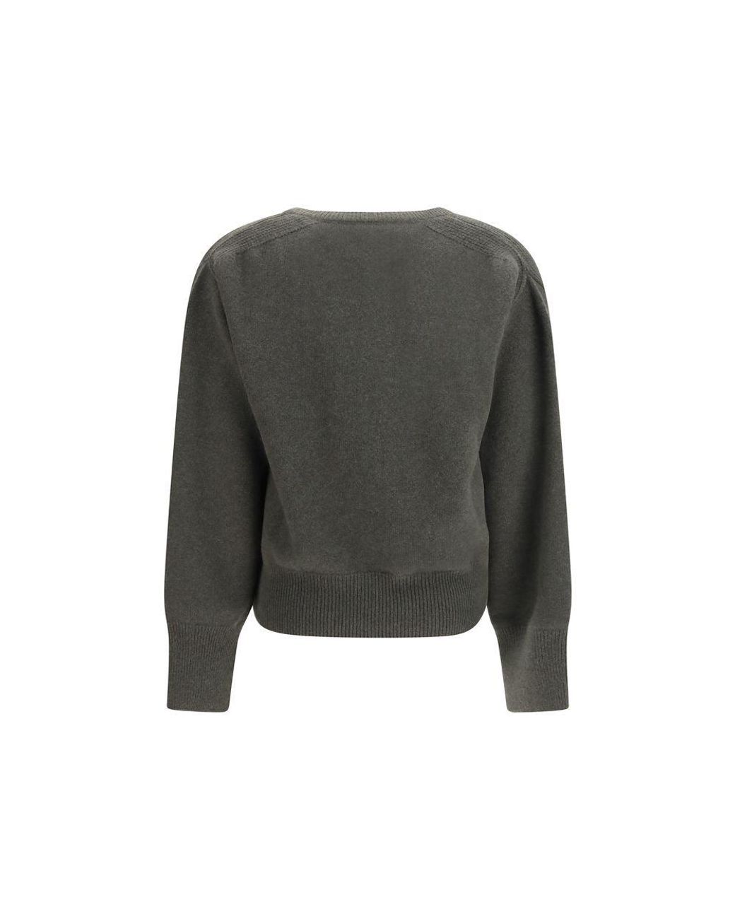 Sa Su Phi Gray Bicolor Cashmere Sweater