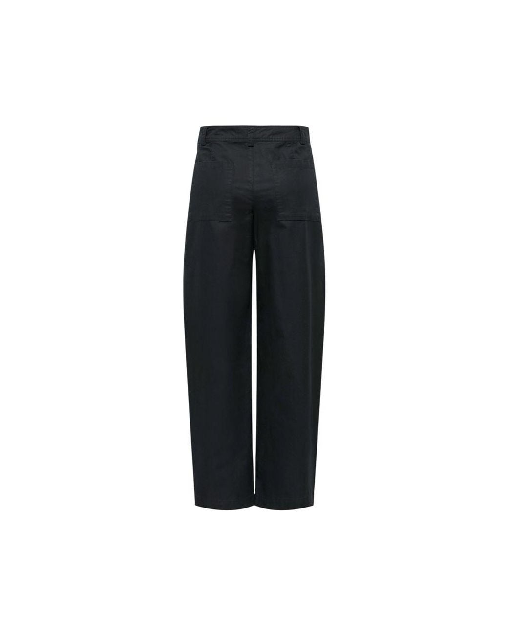 Jacqueline De Yong Black Cotton Casual Pants