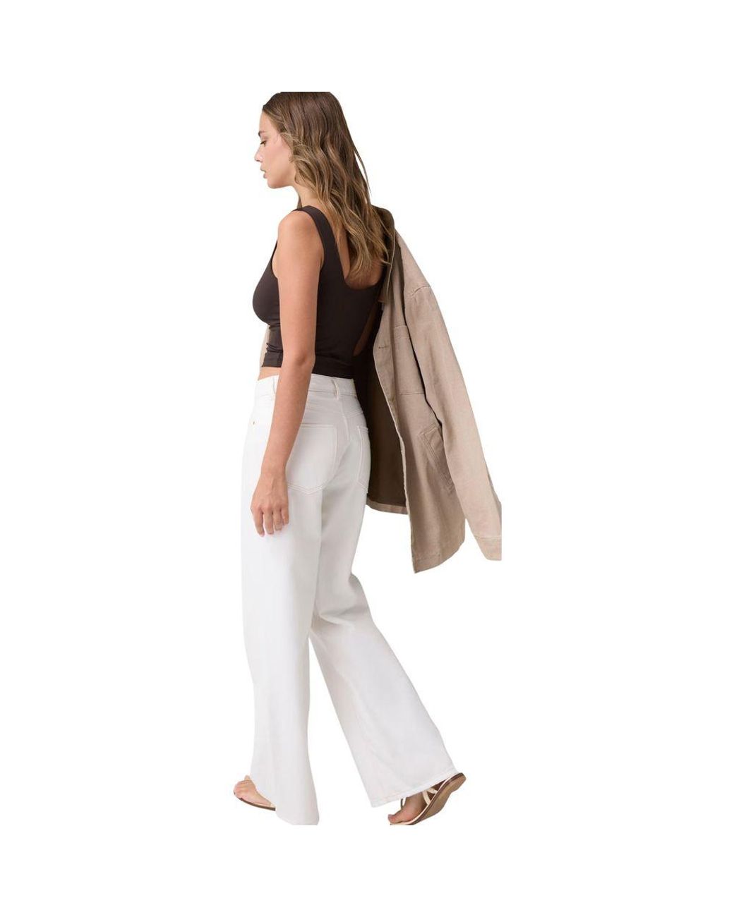Guess Multicolor White Cotton Casual Pants