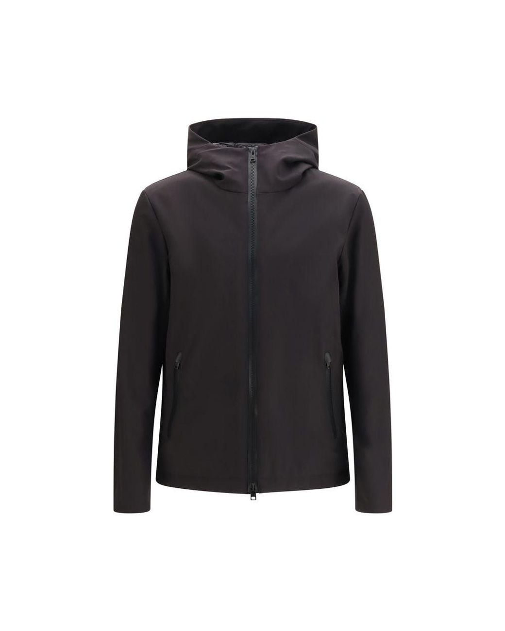 Woolrich Black Polyester Shell Jacket for men