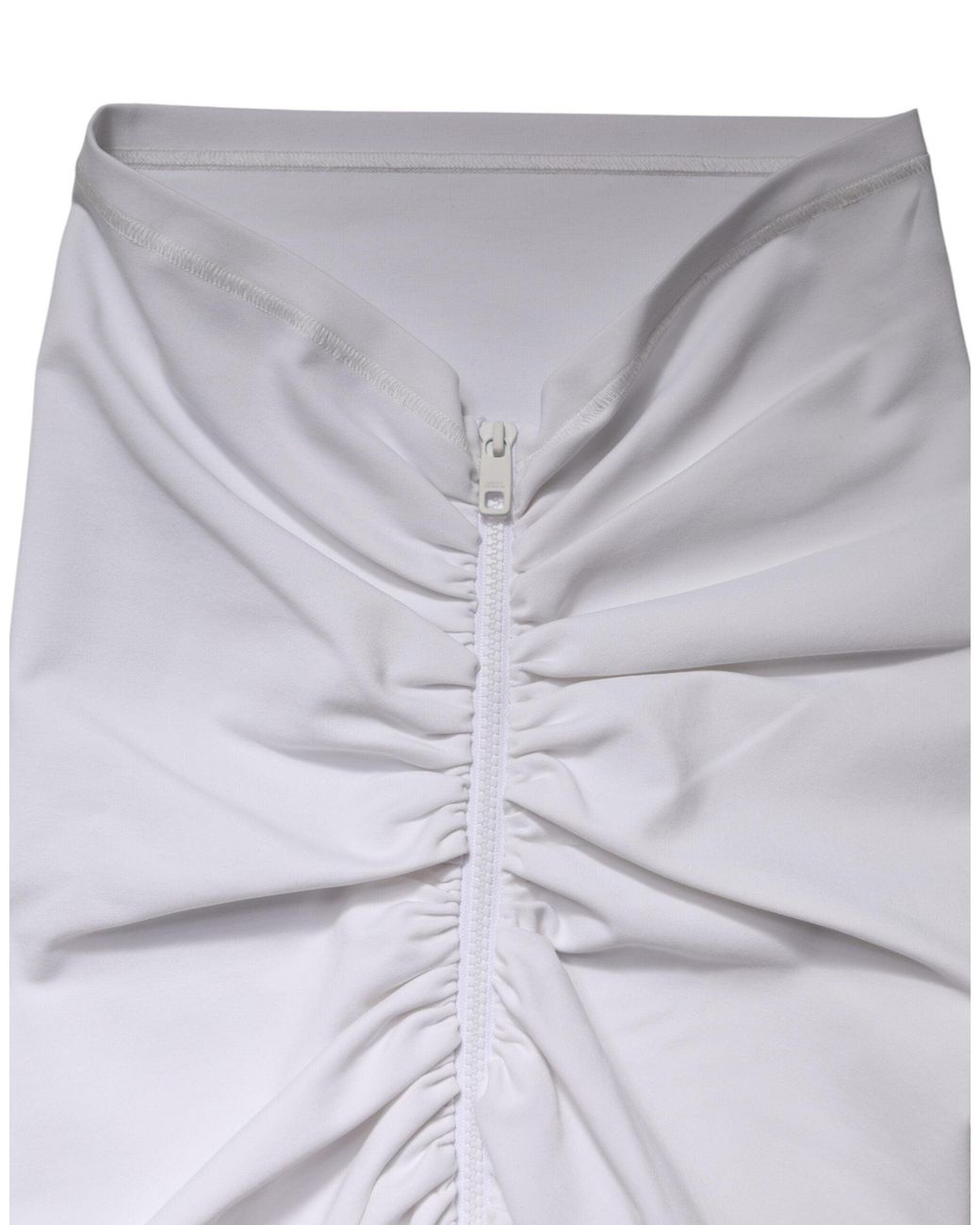 Dolce & Gabbana White Viscose Pencil Cut High Waist Mini Skirt 05+Pa+Vi