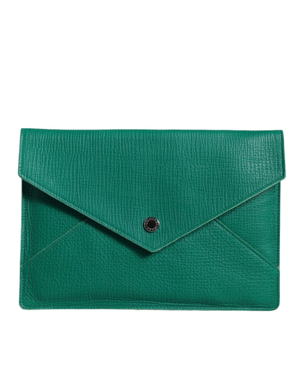 Dolce & Gabbana Green Leather Handbag Clutch Mini Purse Pouch Tablet Case