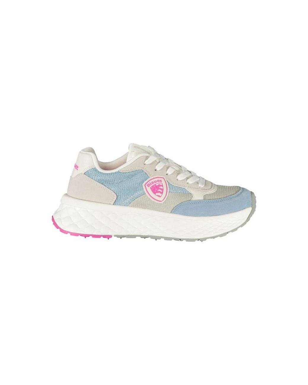 Blauer Blue Azzurro Polyurethane Sneaker