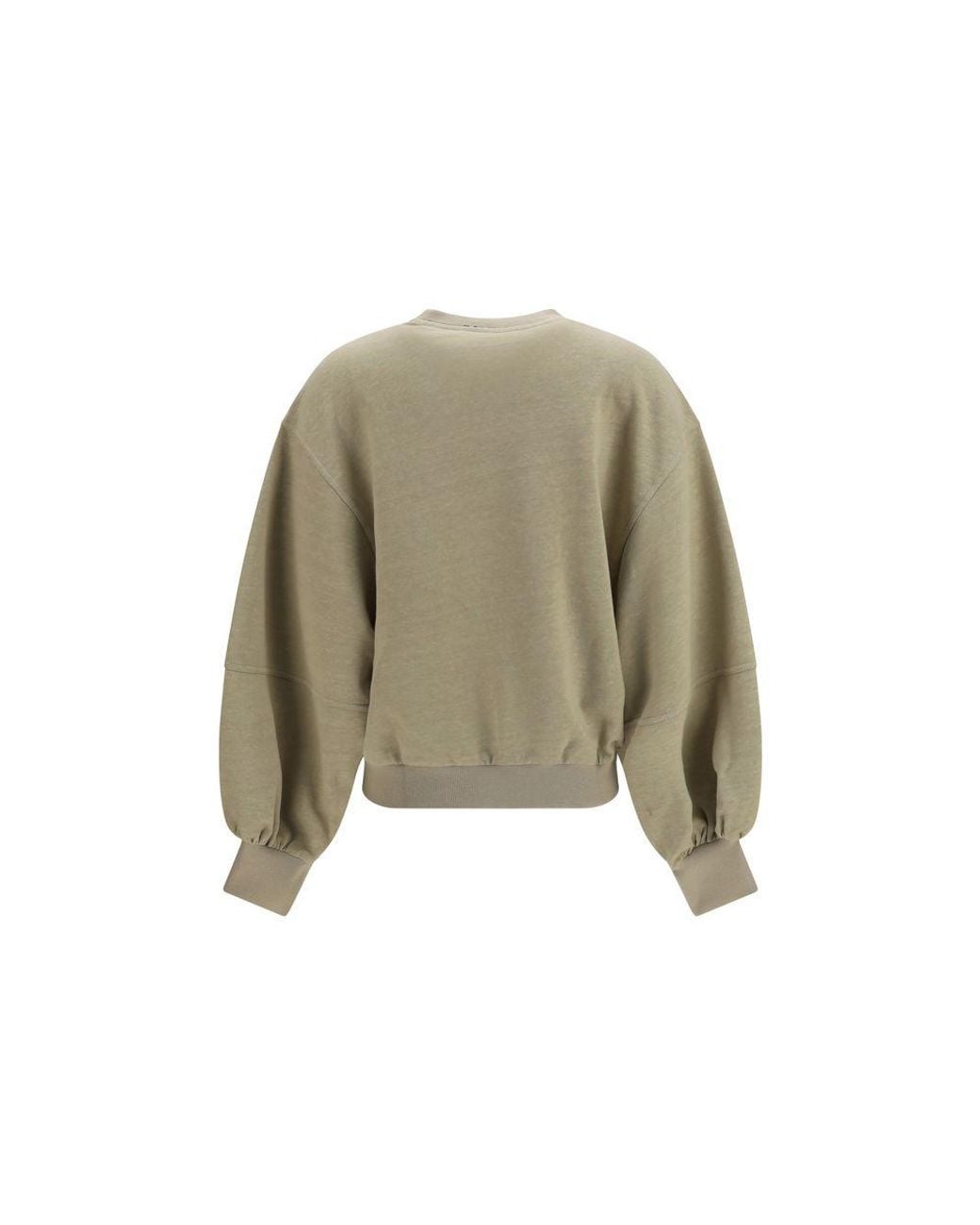 Brunello Cucinelli Green Beige Cotton Sweatshirt