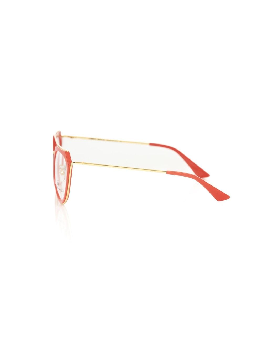 Frankie Morello Red Aviator Coral Profile Chic Eyeglasses