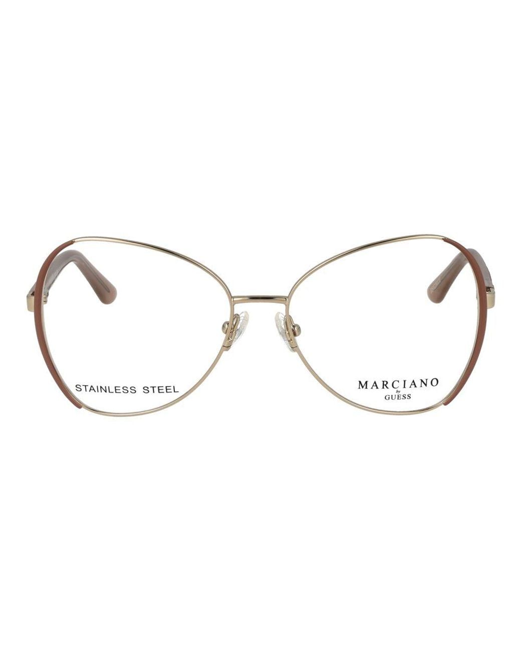 MARCIANO BY GUESS Metallic Gold Metal Glasses (frames)