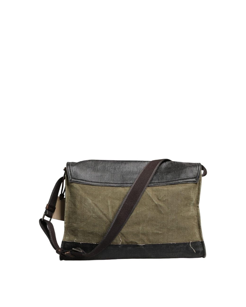 Dolce & Gabbana Gray Military Green Two Tone Messenger Shoulder Borse Men Bag for men