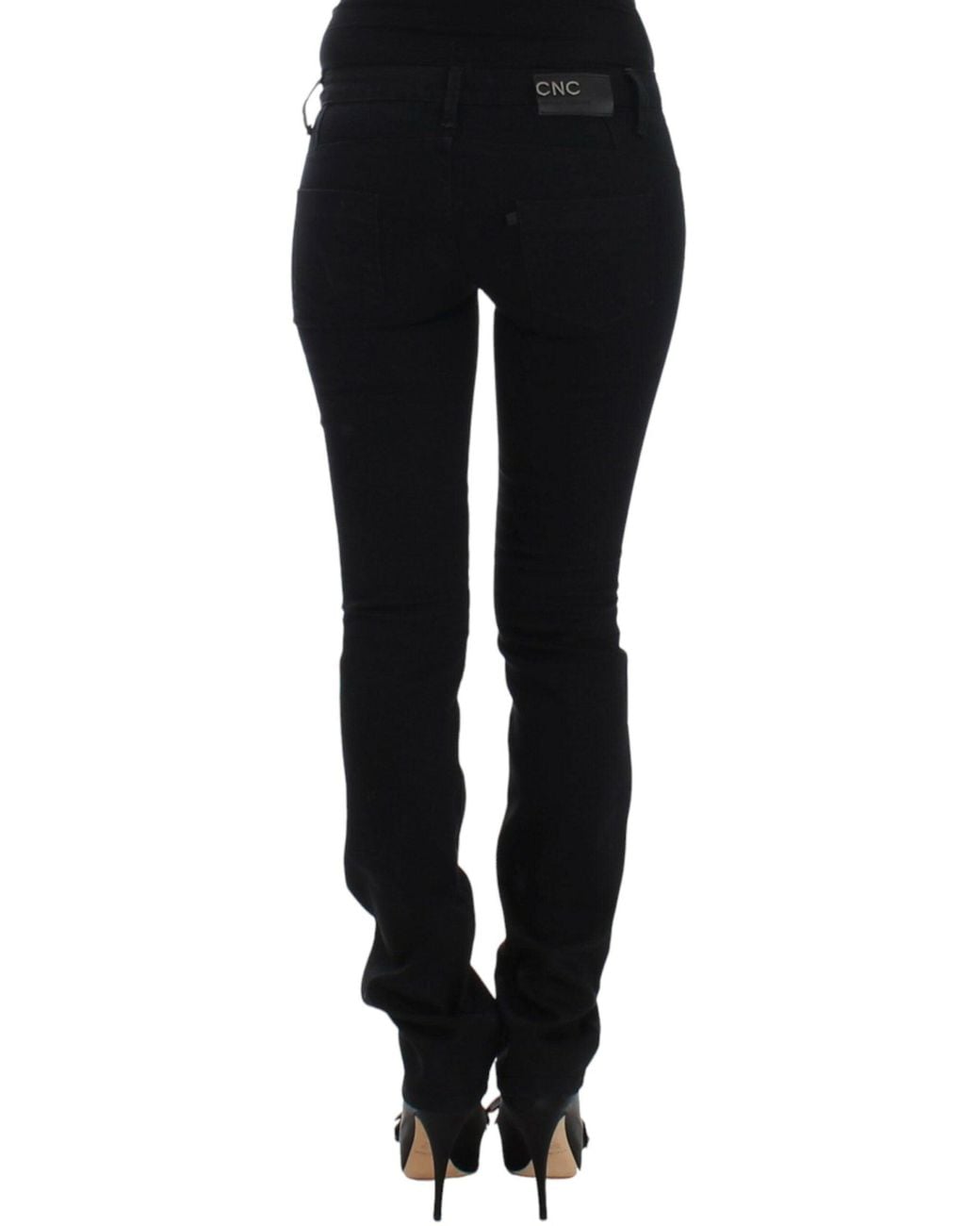 CoSTUME NATIONAL Straight Leg Jeans Black Sig12469