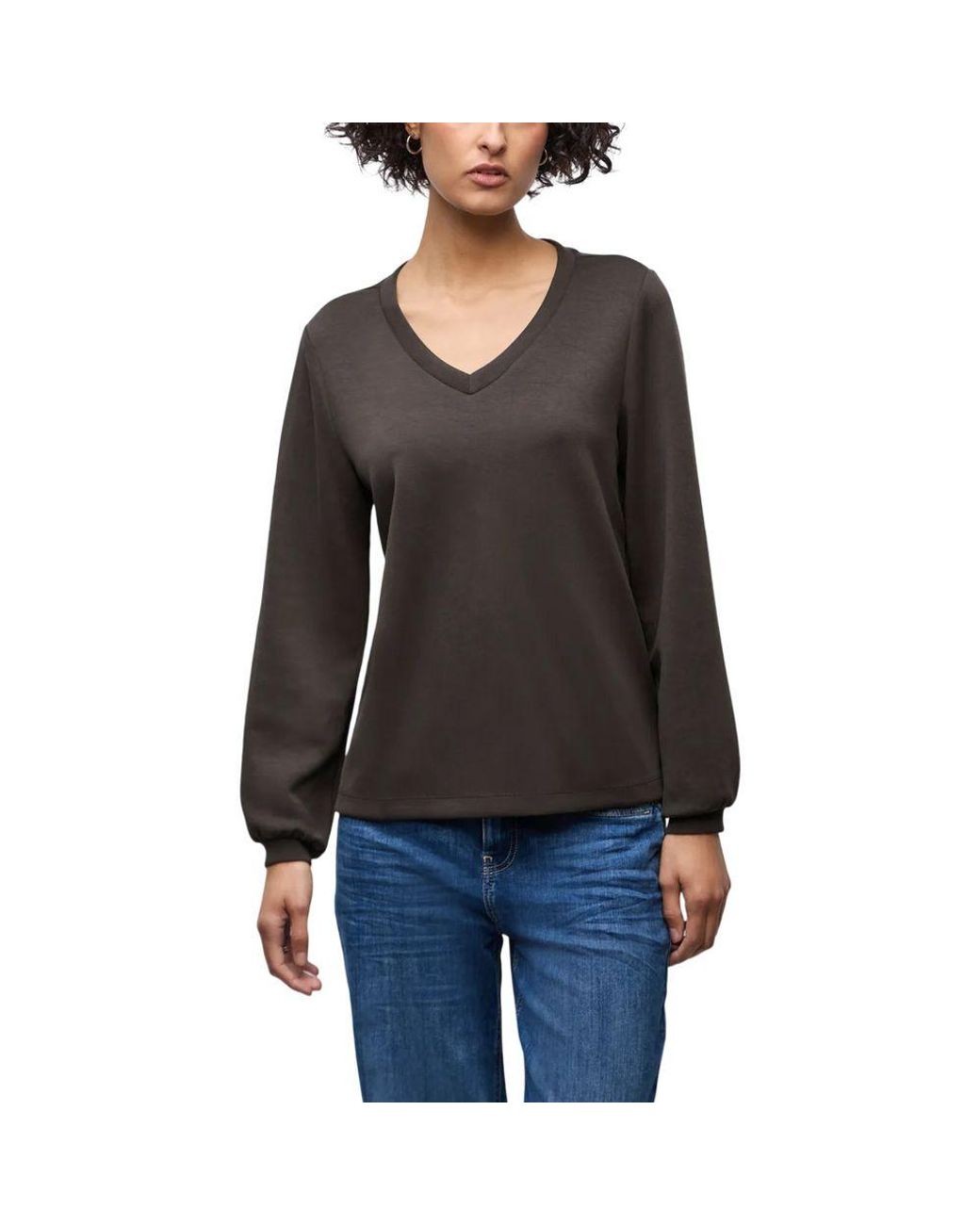 Street One Black Brown Modal Sweatshirt