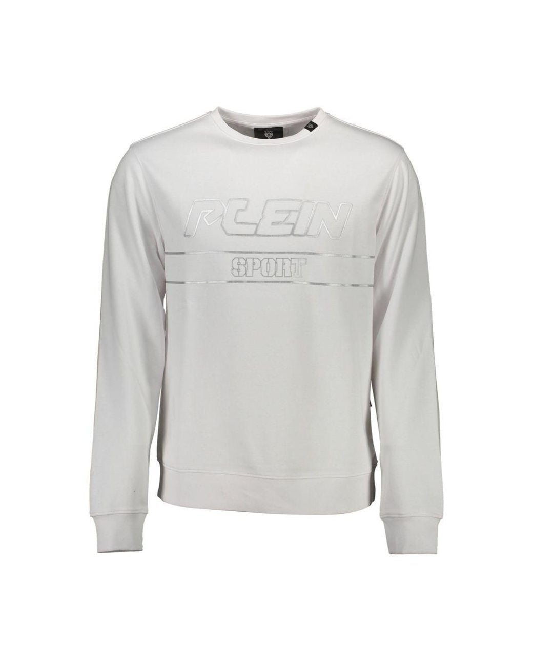 Philipp Plein Gray Bianco Cotton Sweatshirt for men