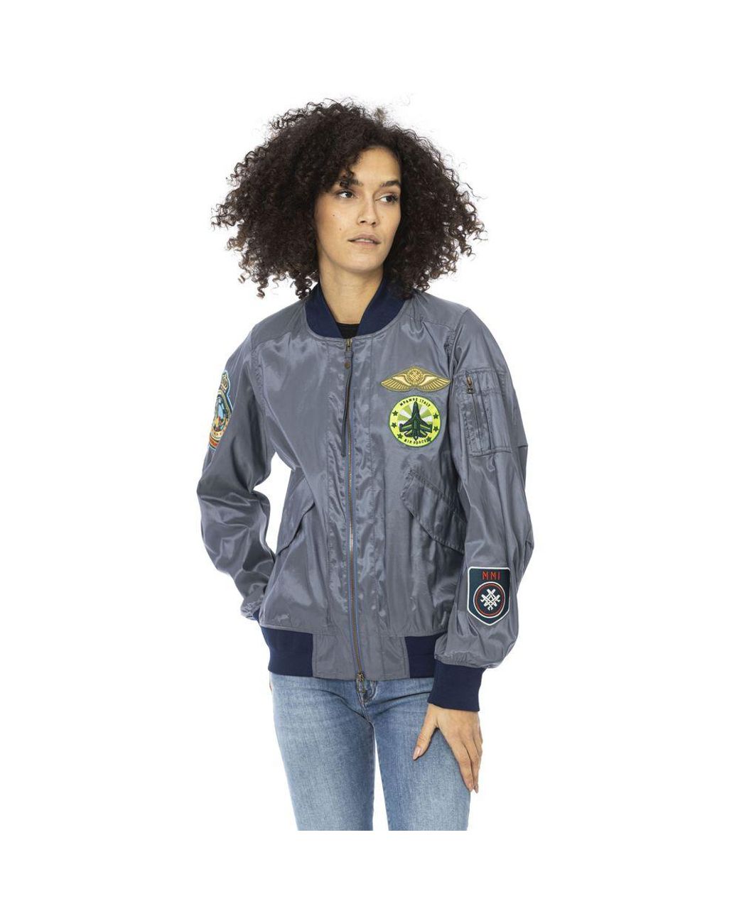 MR & MRS Blue Polyamide Jackets & Coat