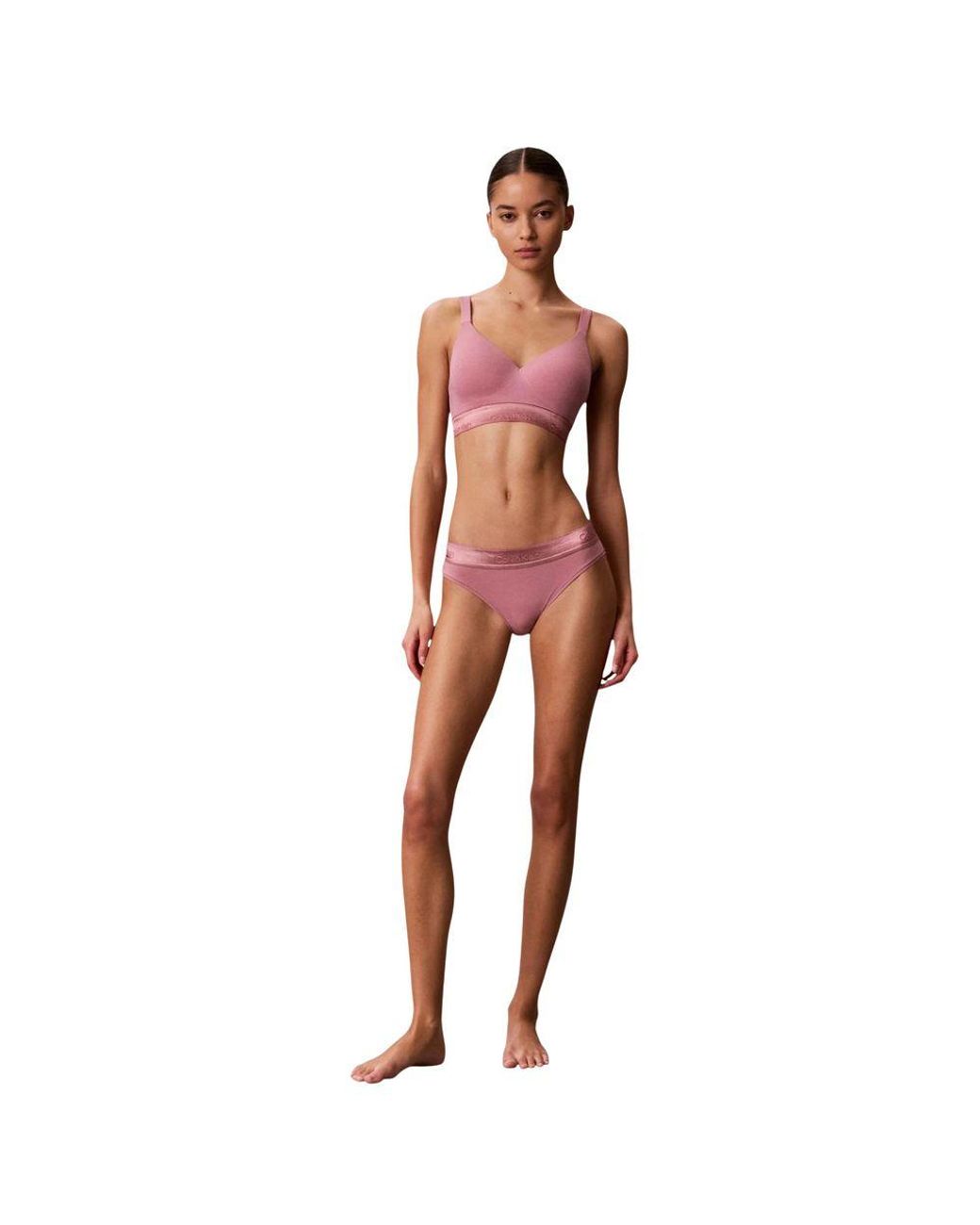 Calvin Klein Purple Cotton Bra