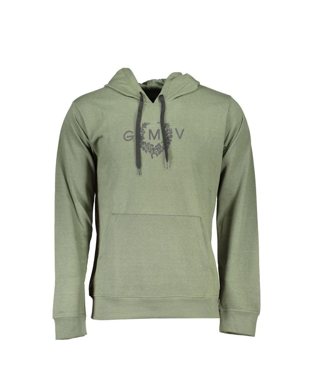 Gianmarco Venturi Green Cotton Sweatshirt for men