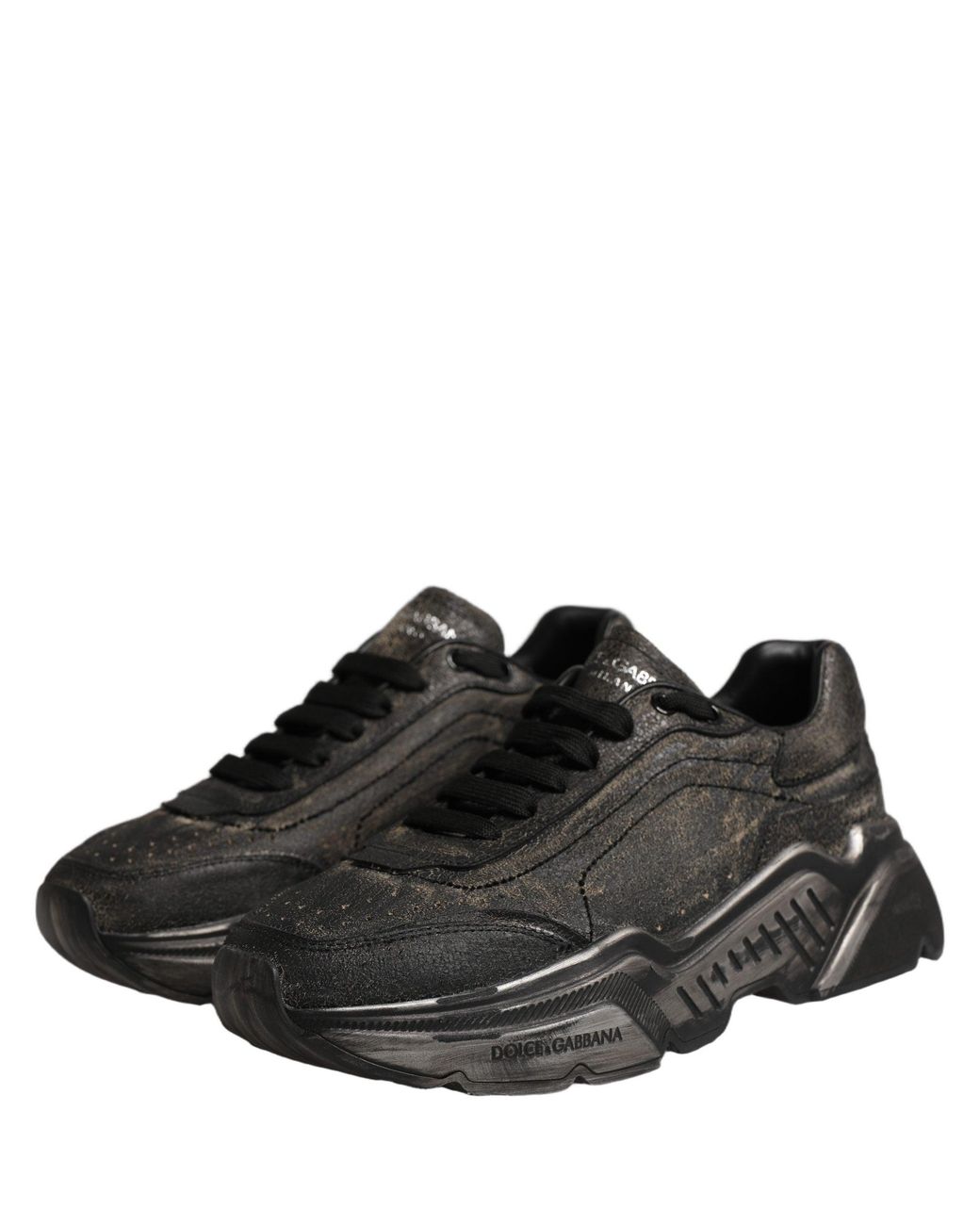 Dolce & Gabbana Black Daymaster Low Top Sneakers Shoes