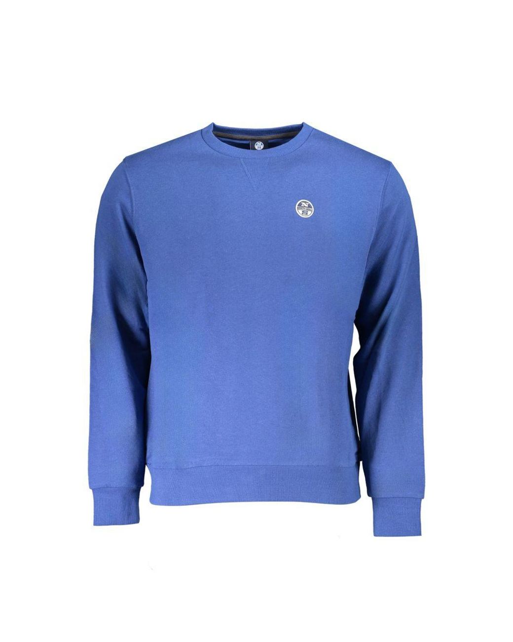 North Sails Blue Cotton Men Sweatshirt for men