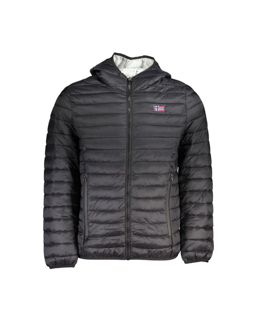 Norway 1963 Gray Black Polyamide Men's Jacket for men