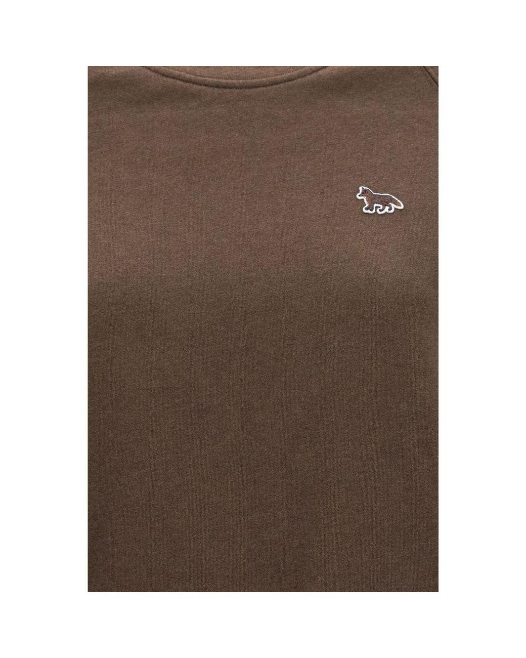 Maison Kitsuné Brown Cotton Sweatshirt