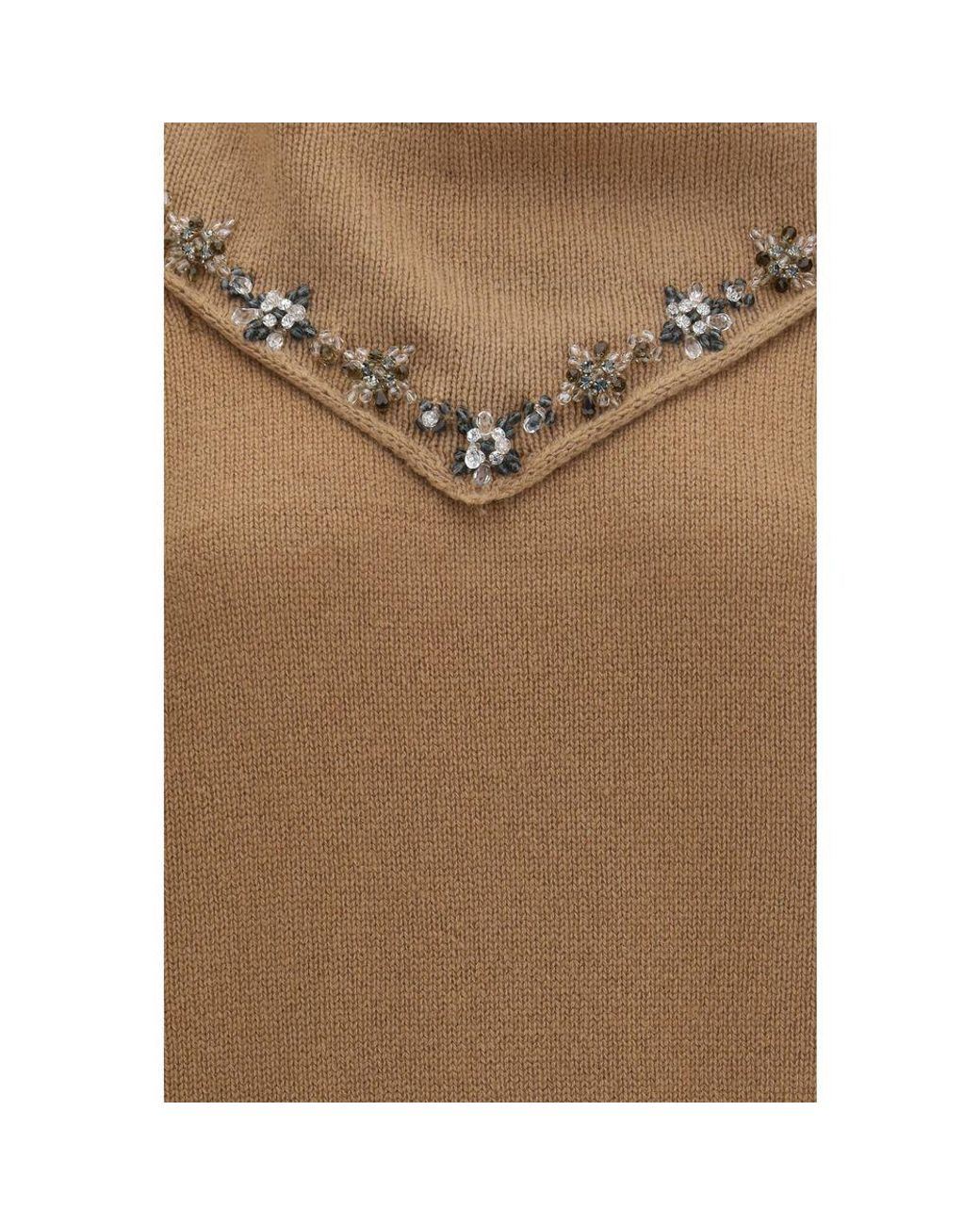Prada Brown Cashmere Sweatshirt