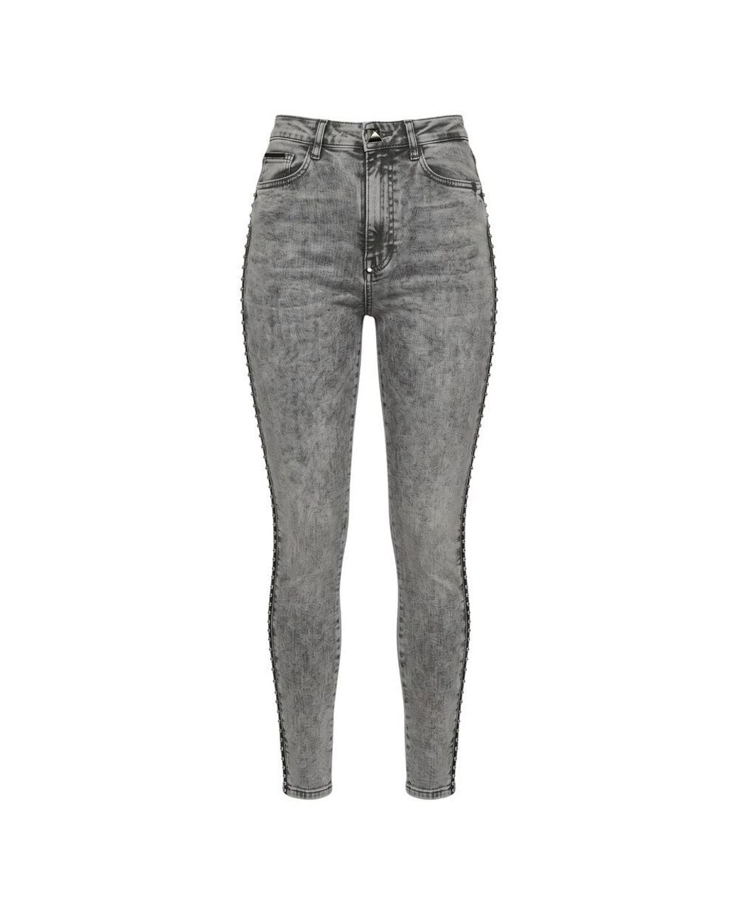 Philipp Plein Gray Grey Cotton Pants