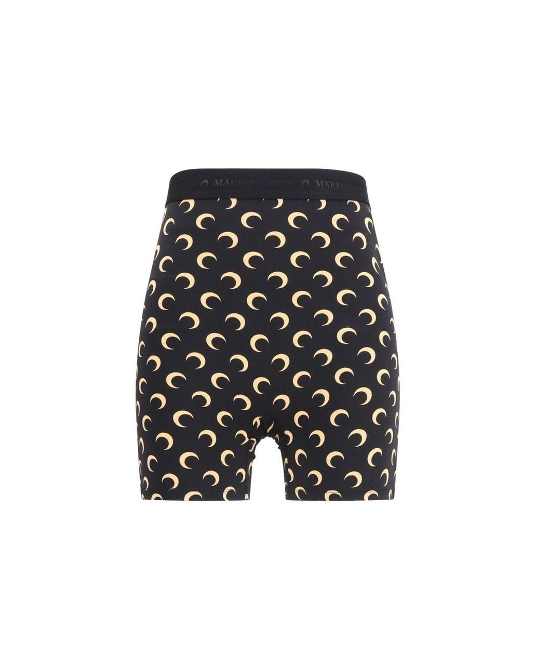 MARINE SERRE Black Polyamide Bermuda Shorts