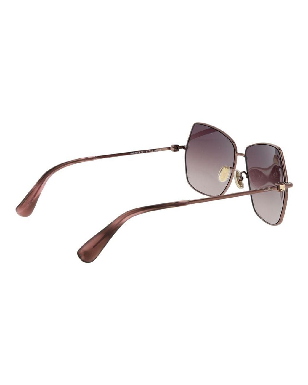 Max Mara Brown Metal Sunglasses