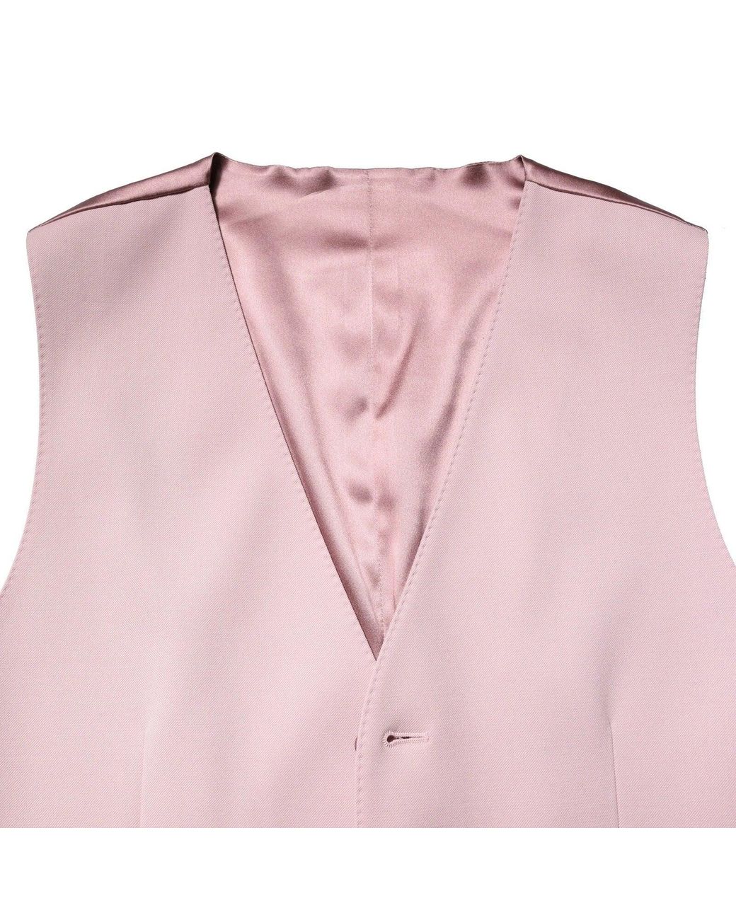 Dolce & Gabbana Pink Wool Dress Formal Men Waistcoat Vest for men