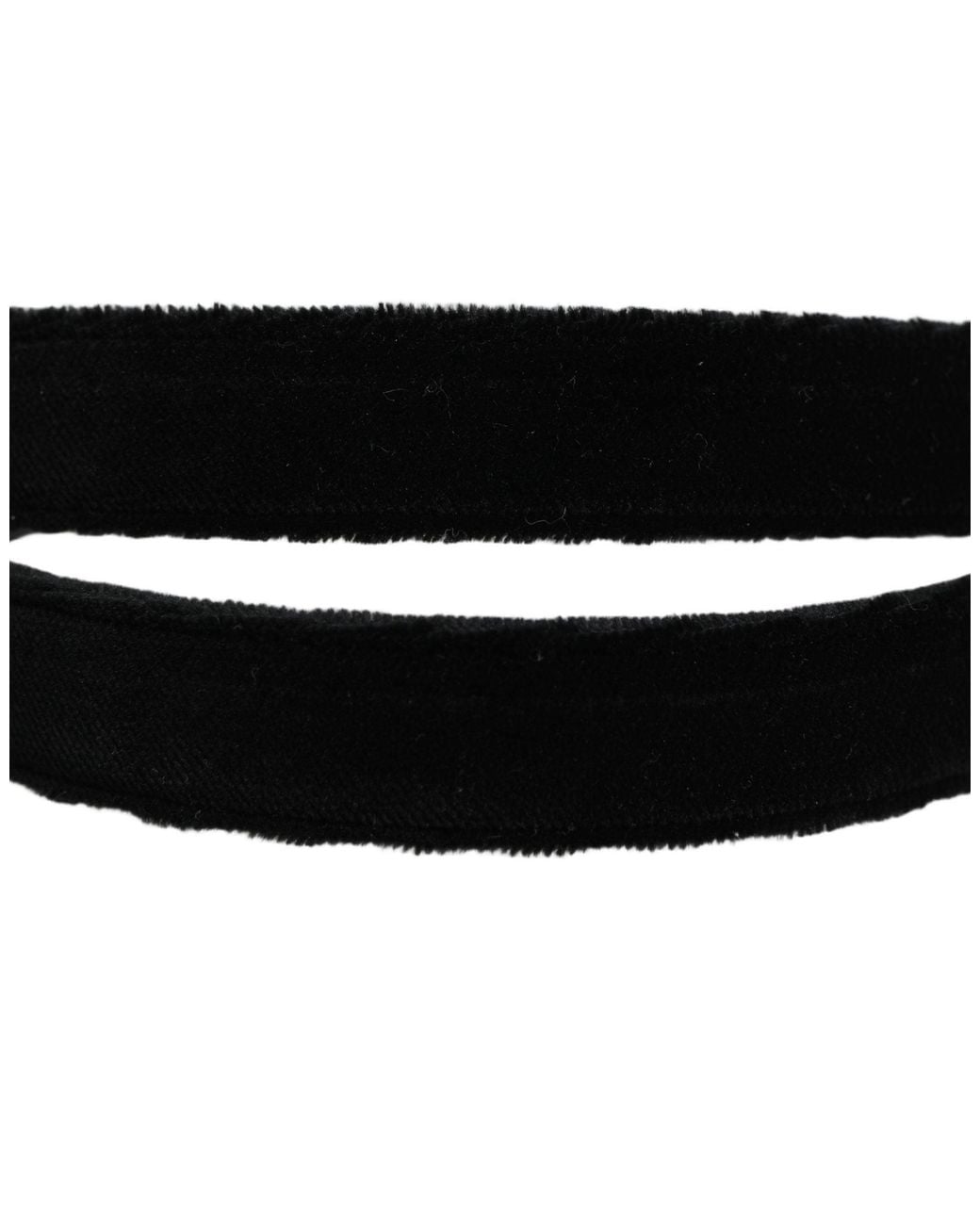 Dolce & Gabbana Black Velvet Tone Metal Buckle Belt Leather for men