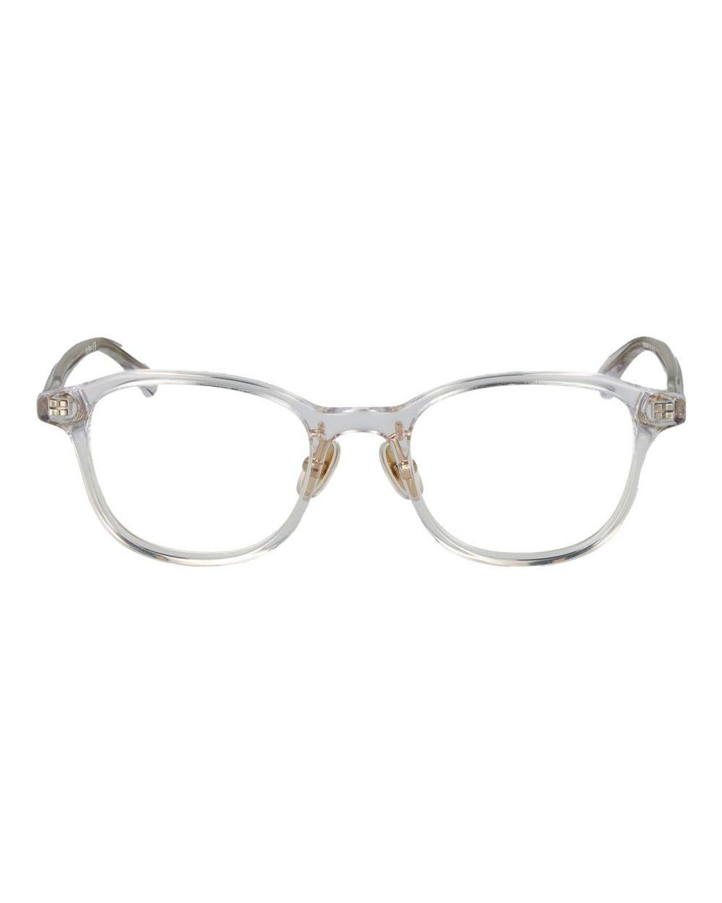 Max Mara Metallic Transparent Acetate Glasses (frames)