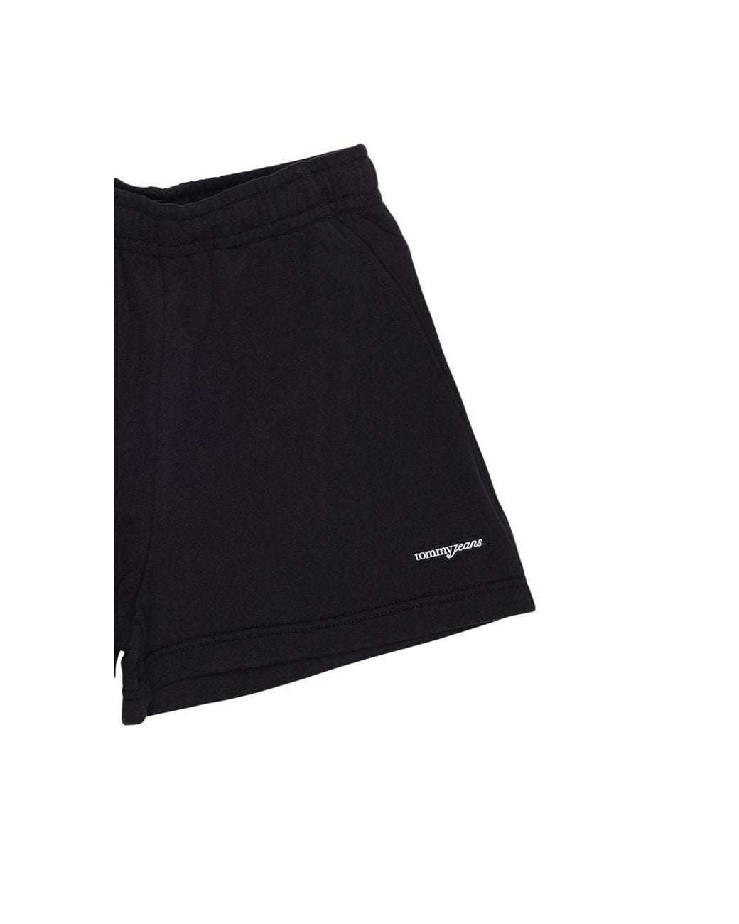 Tommy Hilfiger Black Recycled Cotton Short And Mini Shorts