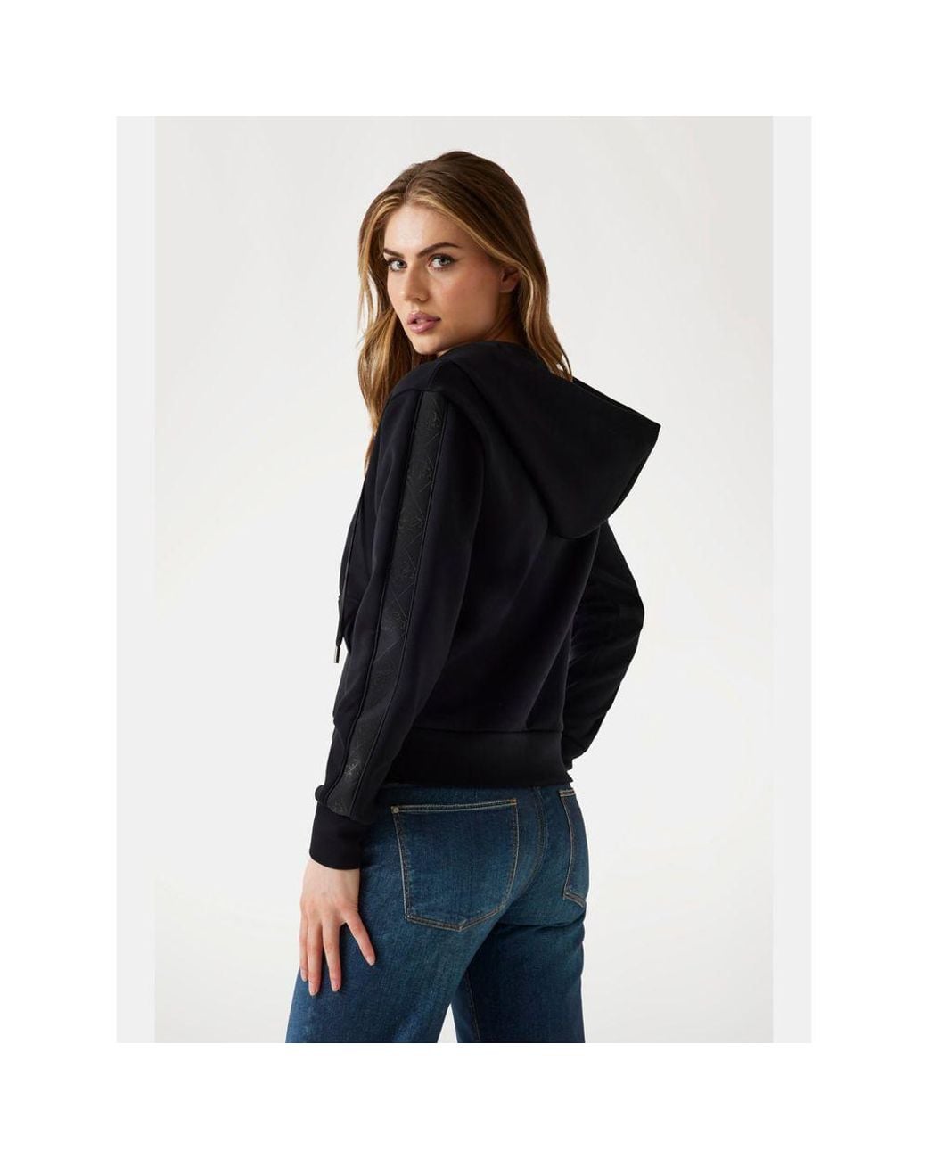 Guess Black Polyester Sweatshirt