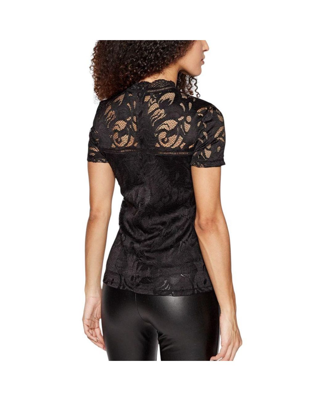 VILA CLOTHES Black Polyamide T-Shirt