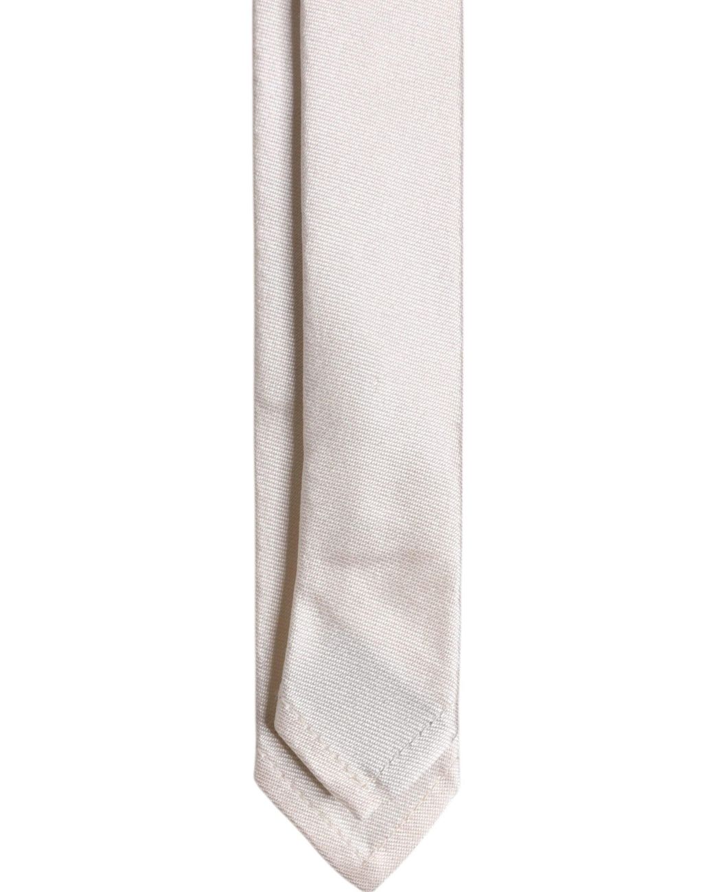 Dolce & Gabbana White Solid Silk Adjustable Neckmen's Tie for men
